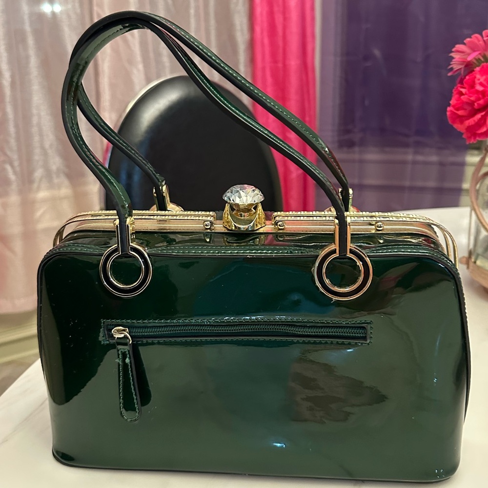 Diophy Green Handbag and crossbody